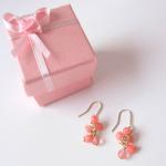 Dreamz Come True Earrings - 14k Gold, Pink Coral,..