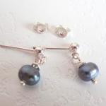 Fairy Droplets - Dark Silver Fresh Water Pearls,..