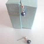Fairy Droplets - Dark Silver Fresh Water Pearls,..