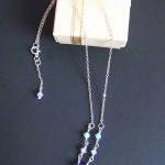 Purple Fluttery Gems Necklace - 925 Silver,..